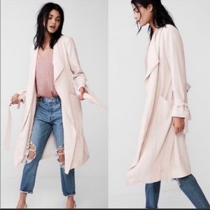 Express soft drape trench coat